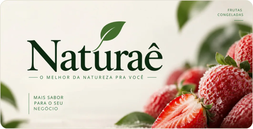 Capa do catálogo de produtos Naturaê